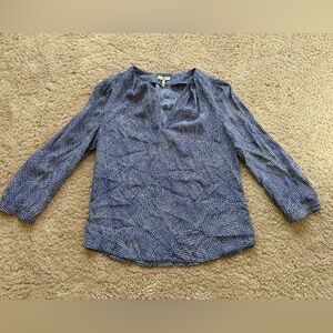 Joie Blue V-Neck Women's Sweater